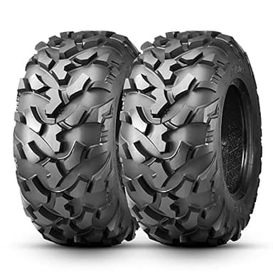 OBOR RIPLE ATV UTV SxS Tires 25x10x12, 6PR Professional GNCC Racing 25X10R12 All-Terrain Radial Utility ATV Mud Off-Road Tires (2 Pack, Tubeless)