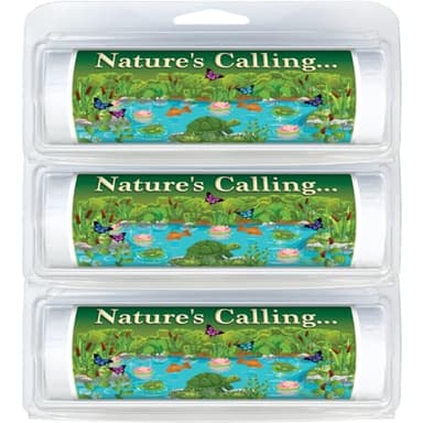 Premium Travel-Size | Eco-Friendly & Biodegradable | Toilet Paper Rolls | Convenient Plastic Dispenser | Camping, Hiking & Outdoors (3-Pack) (231 Nature’s Calling)