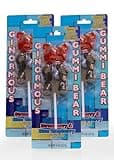 Ginormouse Gummy Bear - Sticky-Free Fruit Gummies on A Stick - Giant Gummy Bear Candy for Birthday Parties, Holidays, Candy Buffets, & More - Chewy Party Candy - Pack of 3