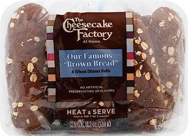 The Cheesecake Factory "Brown Bread" Sweet Dinner Rolls - 8 Pack