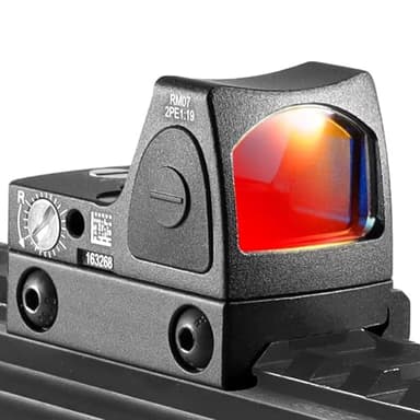 Red Dot Sight, Tactical 20mm Red Dot Sight 3 MOA Pistol Scope Adjustable Brightness with Glock Mount, Reflex Sight Pistol Scope Red Dot Scope Shockproof