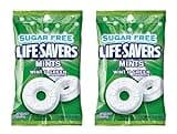 Smiling Sweets Life Savers Wint O Green Sugar Free Mints - 2.75 Ounces Each and 5.5 Ounces (Pack of 2)