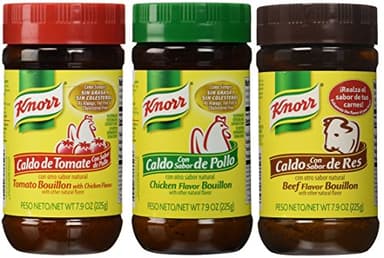 Knorr Chicken Bouillon Granulated, Beef Bouillon, Tomato Bouillon with Chicken Flavor, 3 X 7.9 Oz, Bundle