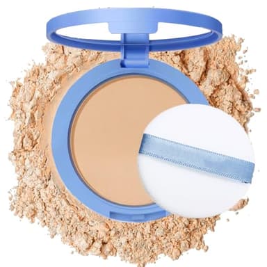NAISSIYA Oil Control Face Pressed Powder,Matte Smooth Flawless Setting Powder Makeup,Waterproof Long Lasting Finishing Powder,Cruelty Free Lightweight Face Cosmetics,0.35Oz (#2-NATURAL BEIGE)