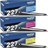 Brother TN227(CMY) High Yield Color Toner Set Cyan,Magenta, Yellow 3 Pack for HL-L3210CW, HL-L3230CDW, MFC-L3750CDW in Retail Packaging