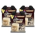 Atkins Café au Lait Iced Coffee Flavored Protein Shake, High Protein Shake, Low Sugar, Low Carb and Low Sugar, Keto Friendly, Gluten Free, 12 Count