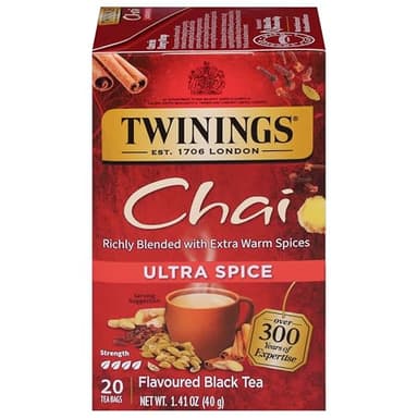 Twinings Ultra Spice Chai, 1.41 oz, 20 ct