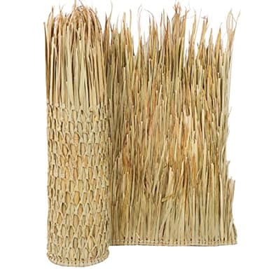FOREVER BAMBOO Mexican Palm Thatch Runner Roll Straw Roof Duck Blind Grass 35" H x 8' L
