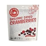 Made In Nature Organic Dried Cranberries, 12 Ounce (Pack of 1) – Sweetened with Apple Juice, Non-GMO, Unsulfured, Gluten Free