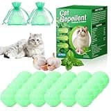 24Pack Cat Repellent Outdoor, Natural Peppermint Oil Cat Deterrent Outdoor Indoor, Anti Cats Scratch for Furniture, Keep Cats Off Yard Garden Lawn Plants