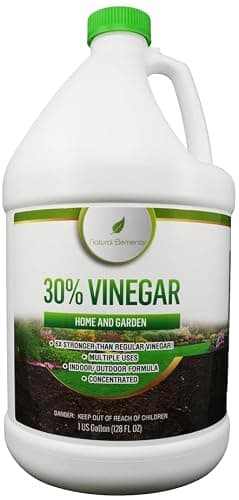 Natural Elements 30% Vinegar | Home & Garden | 6X Cleaning Power | Multiple Uses | 1 Gallon