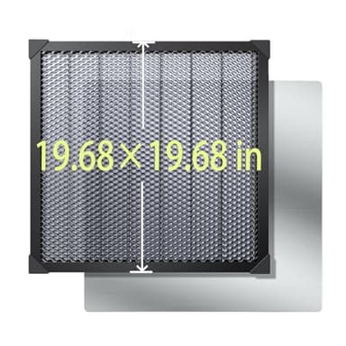 Honeycomb Laser Bed 500×500mm Honeycomb Working Panel for Heat Dissipation and Desktop-Protecting, Honeycomb Working Table with Aluminum Panel for Most Laser Cutter