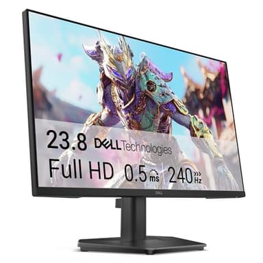 Dell 24 240Hz Gaming Monitor - SE2426HG - 23.8-inch FHD (1920x1080) 240Hz Display, in-Plane Switching (IPS) Technology, AMD FreeSync™ Premium, TÜV 3-Star, 2X HDMI, DisplayPort 1.4, Tilt