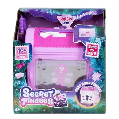 Goliath Secret Findees Magic Mailbox Pink | Includes Either Audree or Roxee | Discover 10+ Surprises Inside | Recommended for Ages 4+
