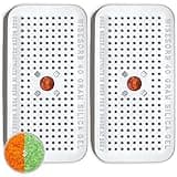 Wisesorb 40 Gram Pack of 2 Silica Gel Canister, Gun Safe Dehumidifiers (Orange to Green), Reusable Desiccant Moisture Absorber for Car, Closet