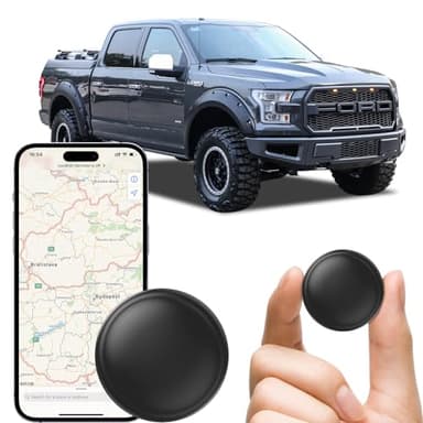GPS Tracker Device for Car and Vehicles: Mini Hidden Magnetic no Subscription Trackers for Tracking Kids Elderly Vehicle pet - Real Time Location Track Devices no Monthly Fee for Android and iPhone