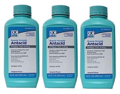 Quality Choice (Pack Of 3) Regular Strength Antacid Liquid Original Flavor 12 Oz