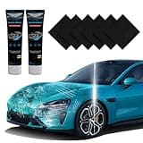 Huotwoe Car Scratch Remover,2025 Nano Sparkle Cloth Car Scratch Remover Cloth Upgrade, Multi-Purpose Nano Magic Cloth Easy to Repair Small Scratched Water Spots for All Car-Black