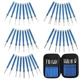 XLWJBES 2024 Upgraded Terminal Removal Tool Kit - 41Pcs Blue Electrical Pin Removal Tool Kit Electrical Wire Connector Pin Removal Tool Kit, Car Terminal Release Tool Kit for Household Devices…