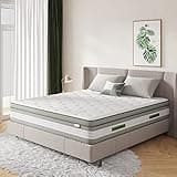 Novilla Full Mattress, 12 Inch Hybrid Pillow Top Full Size Mattress with Gel Memory Foam & Individually Wrapped Pocket Coils Innerspring, 12 Inch Mattresses in a Box for a Cozy Sleep