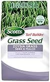 Scotts Turf Builder Zoysia Grass Seed & Mulch, Grows a Tough, Low-Maintenance Lawn, 5 lbs.