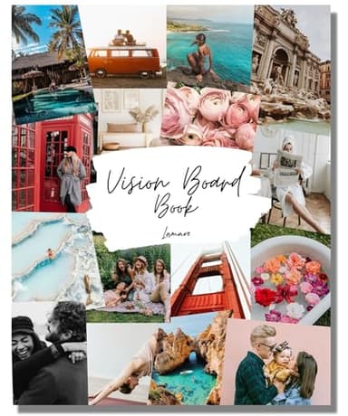 Lamare Vision Board Book - 1000+ Vision Board Images & Quotes, Vision Board Supplies, Vision Board Kit, Collage Book for Manifestation
