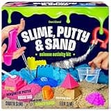 Slime, Putty & Sand Sensory Science Kit - Slimes for Kids Age 8-10 8-12 - Play Sands Kits for Boys & Girls - 8 9 10 Year Old Boy Gifts - Christmas Birthday Gift - STEM Toys