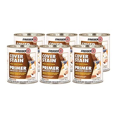 Rust-Oleum 3504 Zinsser Cover Stain Oil Based Primer, White, 6 Can of Paint