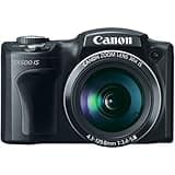 Canon PowerShot SX500 is 16.0 MP Digital Camera with 30x Wide-Angle Optical Image Stabilized Zoom and 3.0-Inch LCD (Black) (Old Model)