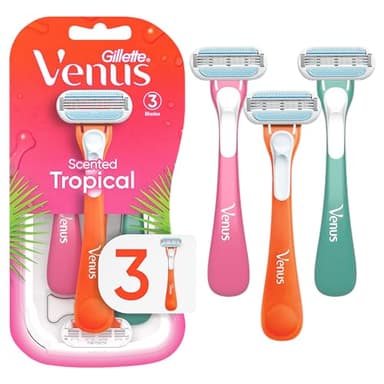 Gillette Venus Tropical Women's Disposable Razor, 3 Count