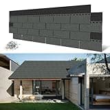NeatiEase Roofing Shingles 3-Tab, 8 Pack Asphalt Shingles Roof Tiles for Storage Shed, Architectural, Residential, Garage Roof (Gray)