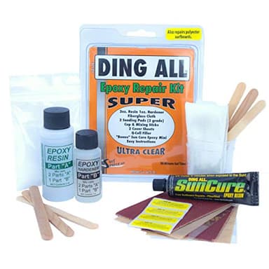 Ding All 3 Oz (84ml) Super Epoxy Repair Kit for Small to Medium Size Epoxy and Polyester Surfboards Repairs
