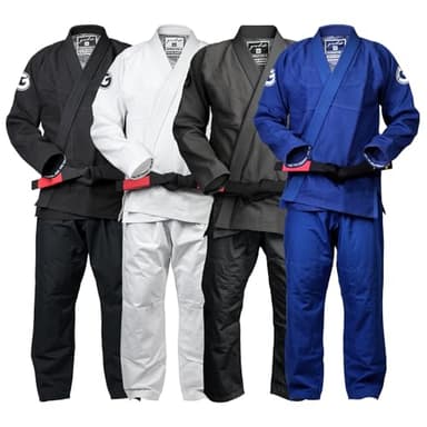 Gold BJJ Foundation Gi - Pearl Weave Jiu Jitsu Gi for Men and Women - IBJJF Competition Legal BJJ Gi (Royal Blue, A2)