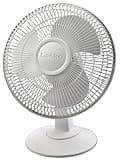 Lasko 12" Oscillating Table Fan for Home, Offices, Bedrooms, Living Rooms, 3-Speeds, Widespread Oscillation, Tilt-Back Fan Head, Portable, White, 2012