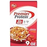 Post Premier Protein Mixed Berry Almond Cereal, Protein Cereal Flakes Mixed with Dried Berries and Sliced Almonds, Contains 20g of Protein Per Serving, 9 OZ Box