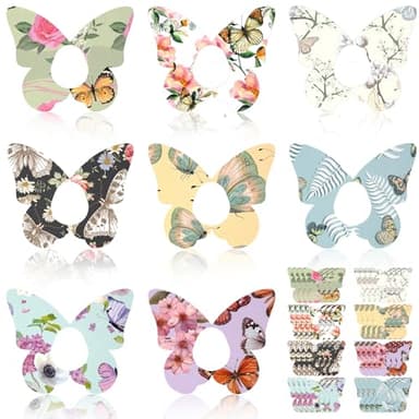 Geiserailie 32 Pack Adhesive Patches, Compatible with Dexcom G7, CGM Patches, Butterfly Tape Stickers, Sensor Covers, Waterproof and Sweat-Proof, Flexible and Breathable, Pre-Cut, Long-Lasting