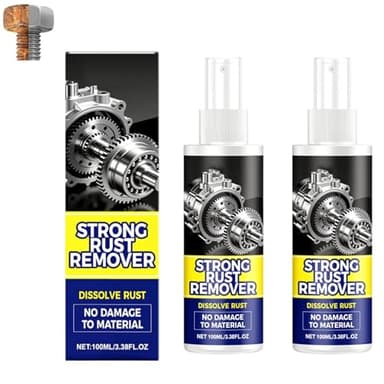 HISKI Rust Remover Spray for Metal,Rust Remover Spray Heavy Duty Metal Cleaner, Upgrade Rust Remover for Metal, Multipurpose Rust Stain Remover Spray (2PCS)
