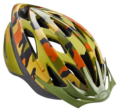 Schwinn Thrasher Bike Helmet for Youth Boys Girls Age 8-14 with Suggested Fit 55-58cm, Lightweight with Adjustable Side & Chin Strap, CPSC Safety Certified, Jungle Camo