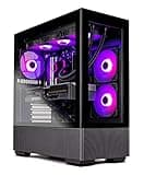 Skytech Gaming Azure Gaming PC Desktop – AMD Ryzen 7 7700X 4.5 GHz, NVIDIA RTX 4070, 1TB NVME SSD, 32GB DDR5 RAM RGB, 650W Gold PSU, 360mm AIO, 11AC Wi-Fi, Windows 11 Home 64-bit,Black