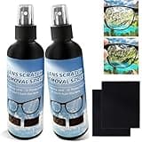 ANRUI 2PCs Lens Scratch Remover for Eye glasses, Lens scratch removal spray,Eyeglass Scratch Remover, Glasses Windshield Repair Fluid, Glasses Glass Scratch Repair Liquid