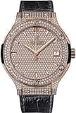 Hublot Classic Fusion Diamond Pave Dial 18kt Rose Gold Automatic Watch 565.OX.9010.LR.1704