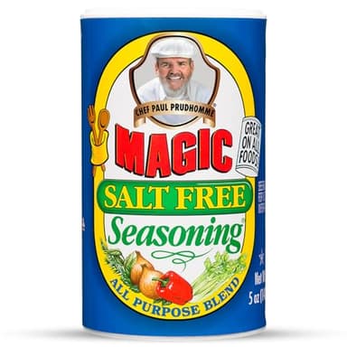 Chef Paul Magic Seasonings Blends Salt Free Seasoning | No Salt Seasoning | All Purpose for Meat, Seafood, Vegetables & More | Low Sodium | Gluten Free & No MSG | 5 oz (Pack of 1)