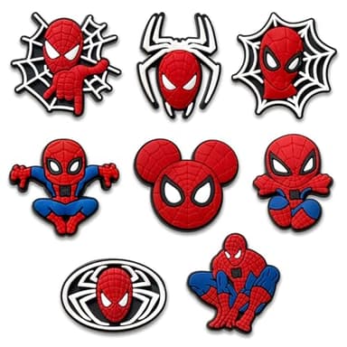 5,8,20Pcs Cartoon Croc Charms for Shoe, Cartoon Shoe Charms for Clogs Sandals Decoration (8pcs)