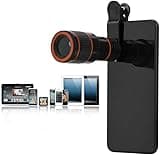 Cell Phone , Professional 12X Telephoto Lens? Telescopic Focusing Universal Phone for Mobile Phone Tablet Cell Phone Lens Default