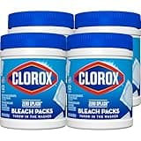 Clorox Zero Splash Bleach Packs - Laundry Pods, 4 Pack (Package May Vary)