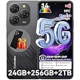 Blackview Shark 9 5G Phones Unlocked, Octa-Core 24GB+256GB/SD 2TB Smart Phone, Android 14 Smartphone, 50MP Camera Android Cell Phones, 6.67" FHD+, 530181 Score, 5000mAh+Fast Charge, Smart AI, NFC