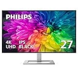 Philips Creator Series 27E2F7901 27" 4K UHD IPS Black Display, USB-C, Built-in KVM, Height Adjustable, Daisy Chain, PD 96W, MacBook/PC Compatible, 4-Year Advance Replacement