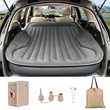 AKUDY Self-Inflating SUV Air Mattress with Built in Electric Pump，car air Mattress with Pillow for Trunk，Portable car Mattress for Travle and Camping, Gray