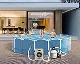18000 BTU Swimming Pool Heat Pump Pool Heaters with three adaptable pipes for Above Ground Pool Ice Bath Cold Plunge for In ground Pools, SPA Bathtubs 5500Gallon Heating or Cooling Mode 110V 60Hz