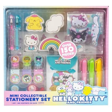 Horizon Group USA Hello Kitty & Friends Stationary Set, Cute School and Office Supplies, Sanrio Accessories, Kawaii Notebook, Collectible